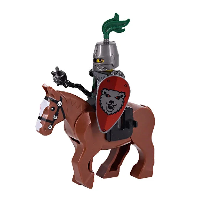 Medieval Knight and War Horse Building Block Set - Toy Gift