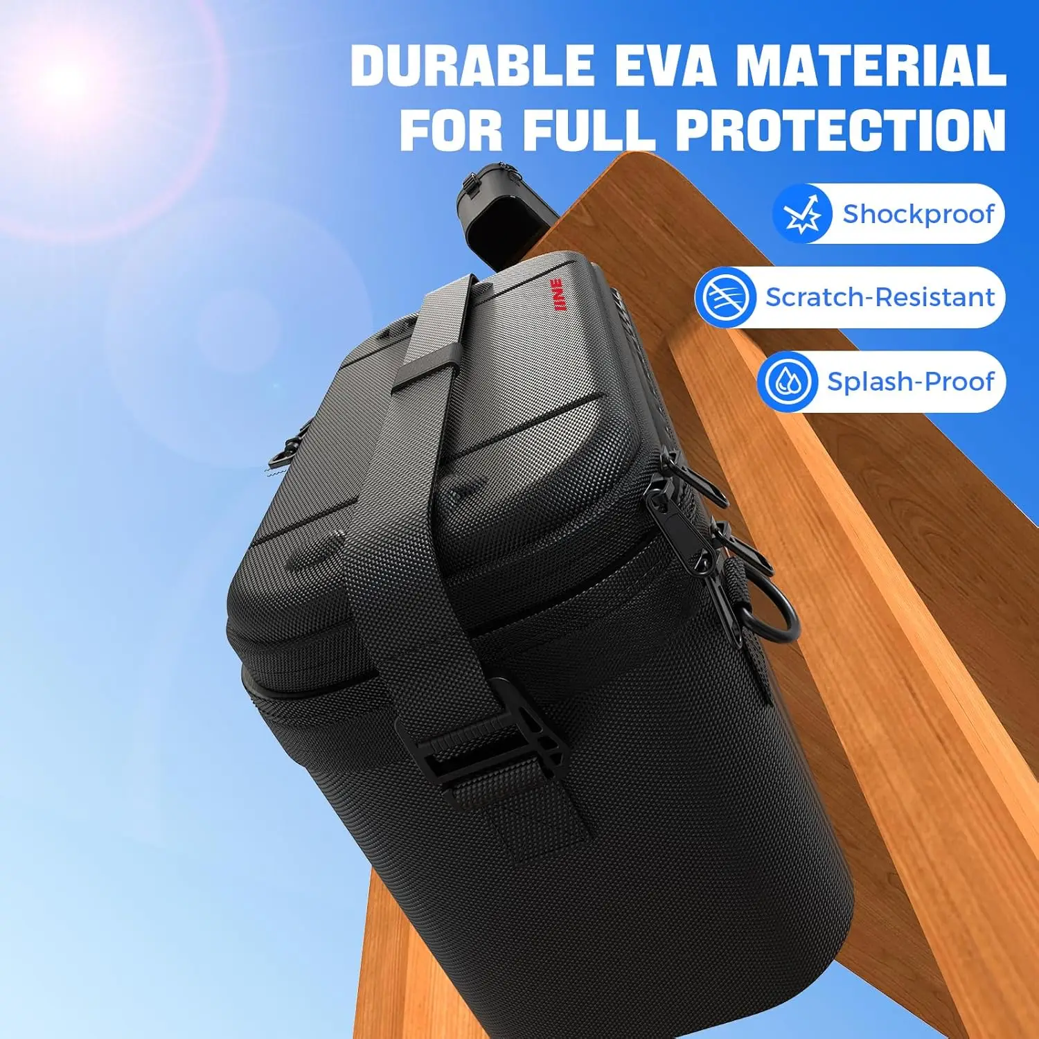 IINE SPLIT CARRYING STORAGE BAG FOR SWITCH 2 Large Capacity Detachable Design Durable EVA Material Shockproof Drop-re