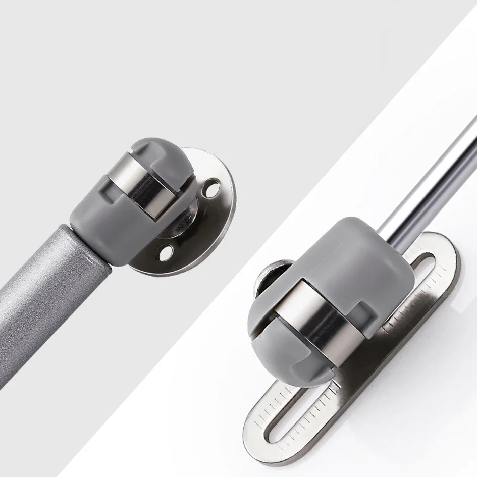 1PC Stainless Steel Door Closer Furniture Cabinet Door Stay Soft Close Hinge Hydraulic Gas Lift Strut Support Rod Pressure 100N