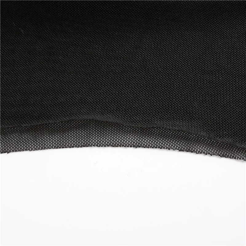 Sexy Women Crop Top Mesh Sleeve T-Shirt Sexy Tops Hollow Out Transparent Tops Ladies T Shirt Black Top Casual T-shirt744_voghion.com