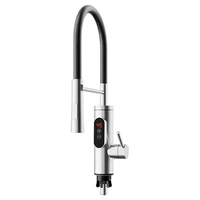 Chauffe-eau électrique 220V, robinet de cuisine, chauffage instantané sans réservoir, mélangeur chauffant coulant, affichage numérique pour sous l'évier 6