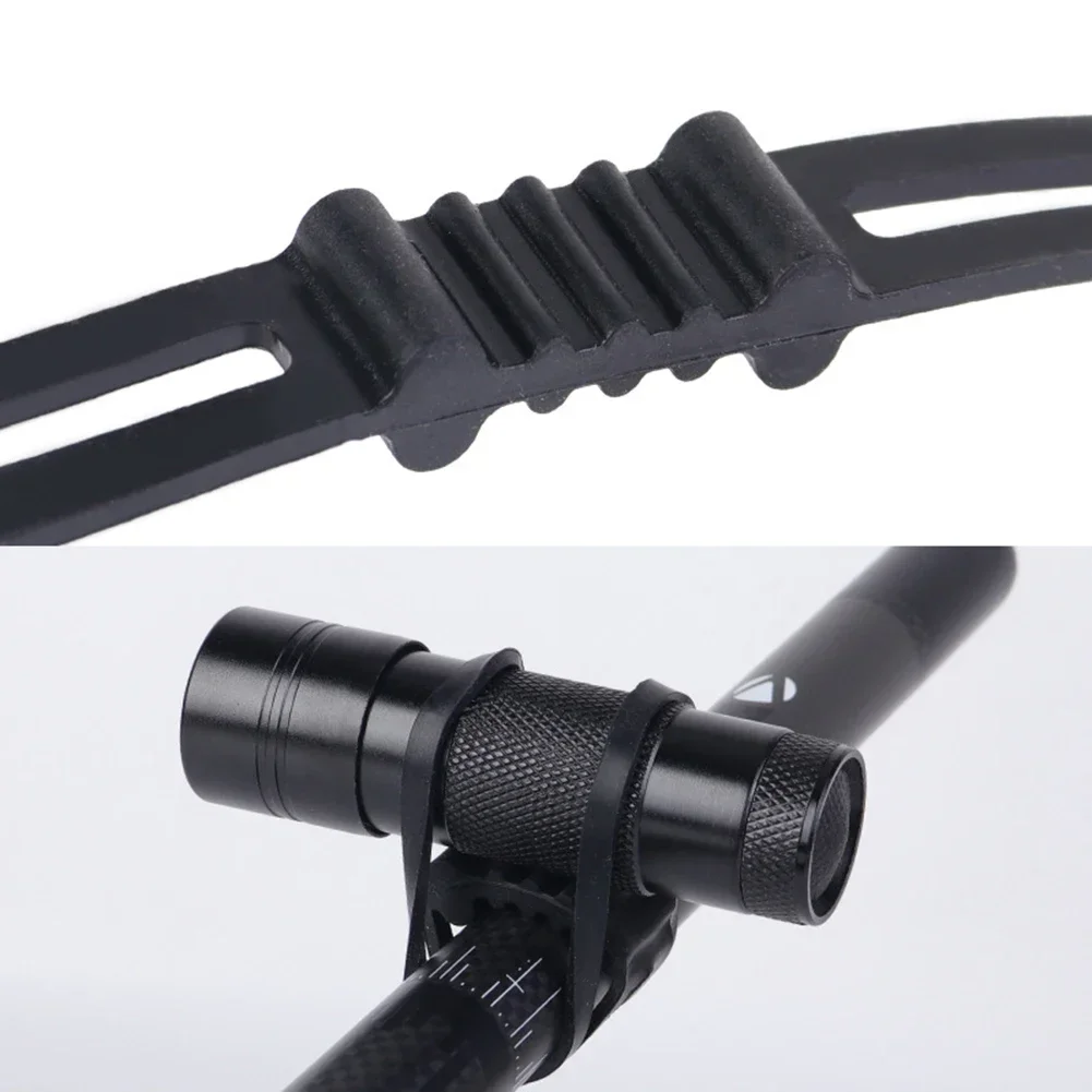 Bike Silicone Strap 10pcs Bands Rubber for Bicycle Headlight Taillight Fixing Universal Accessories