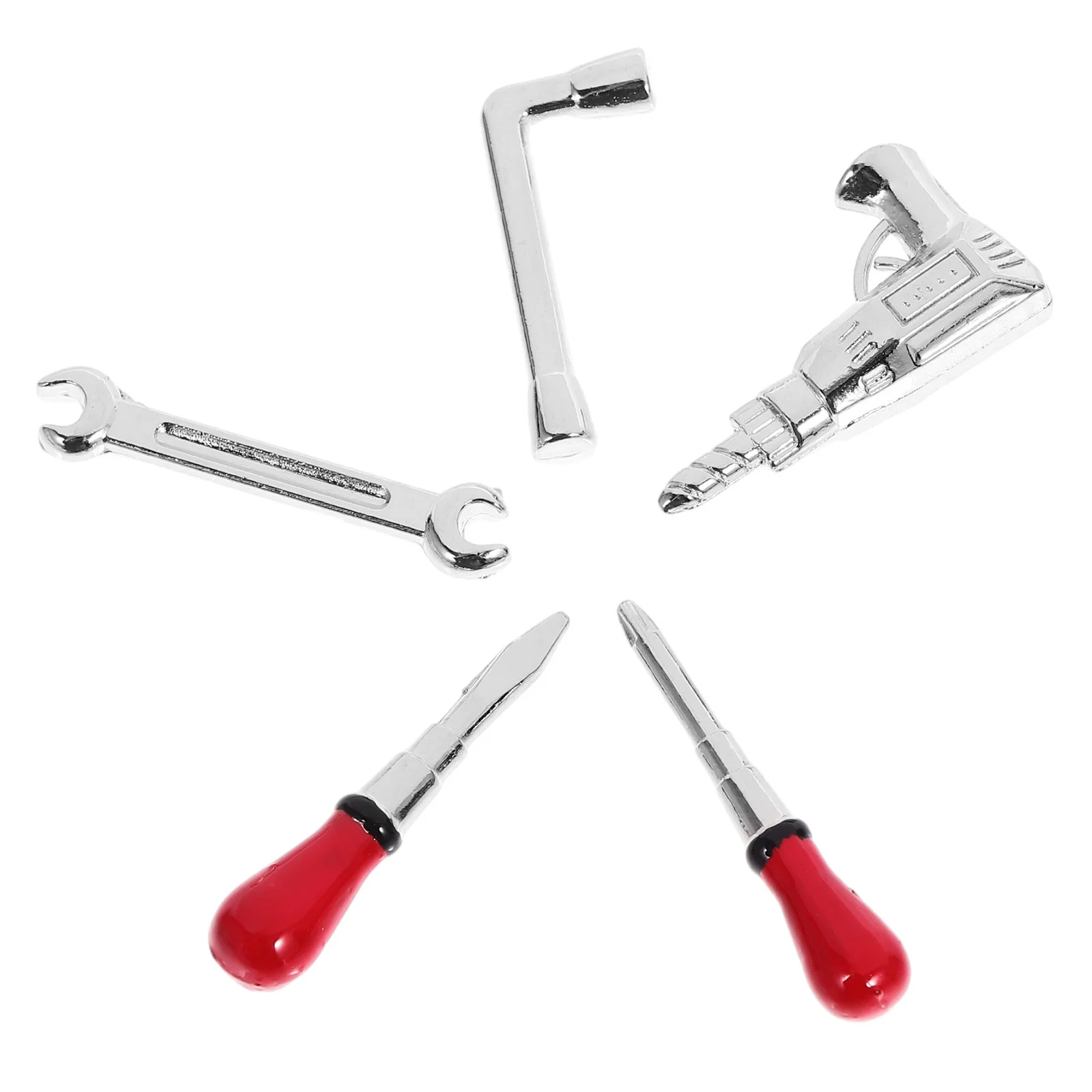 

Dollhouse Accessories Mini Screwdriver Home Household Repairing Tool Drill Miniature 5 Piece Set Tools