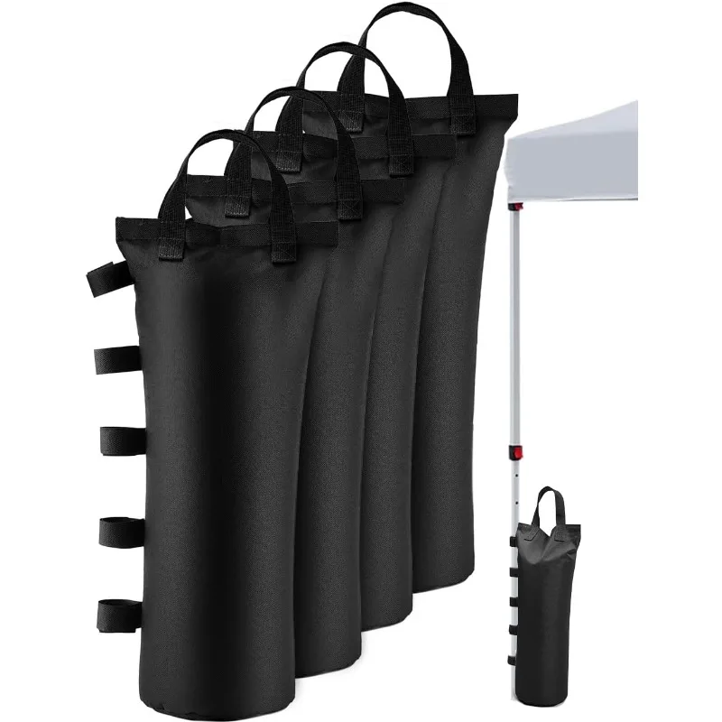 

120LBS Extra Large Heavy Duty Canopy Weights Sand Bags,5 Full-Sized Velcro and 2 Nylon Handles, 4Pack