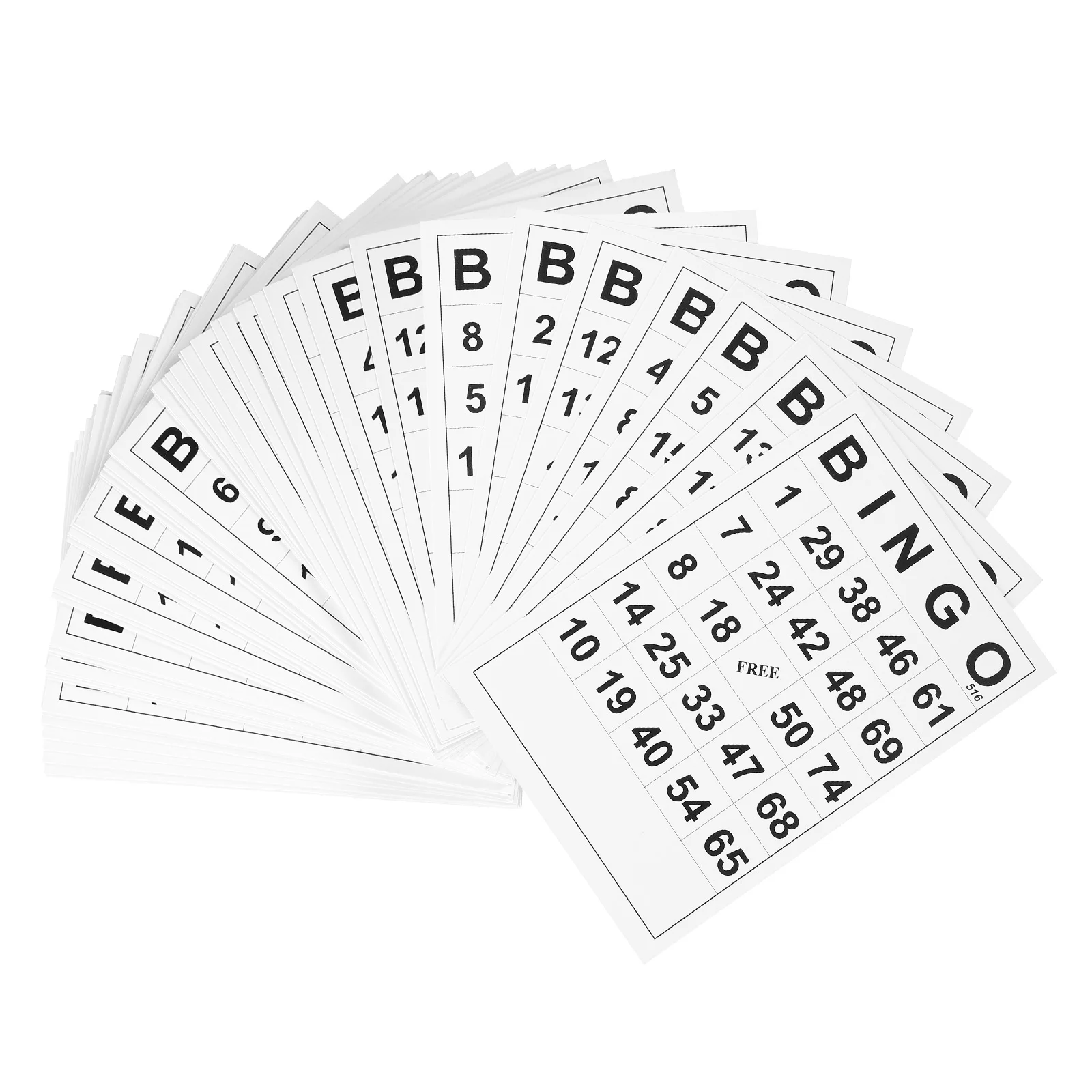 

Bingo Card Bingo Game Cards With Unique Numbers Family Bingo Game Accessories For Fun Intellectual Development (White)