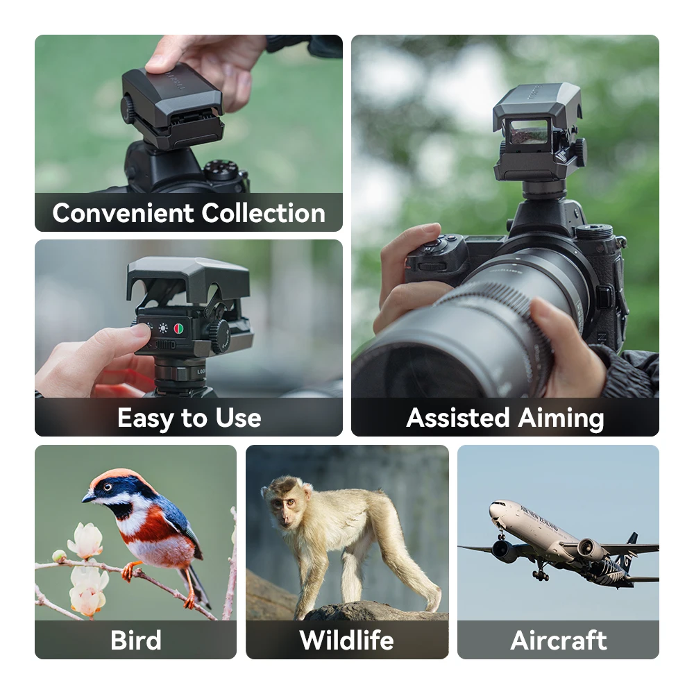 Camera Viewfinder Accessories TTArtisan Dot sight For Telephoto Wildlife Sports Photography For Sony Fuji Canon Lumix Nikon D610 D750 D810 D850 Z6 Z7 camera