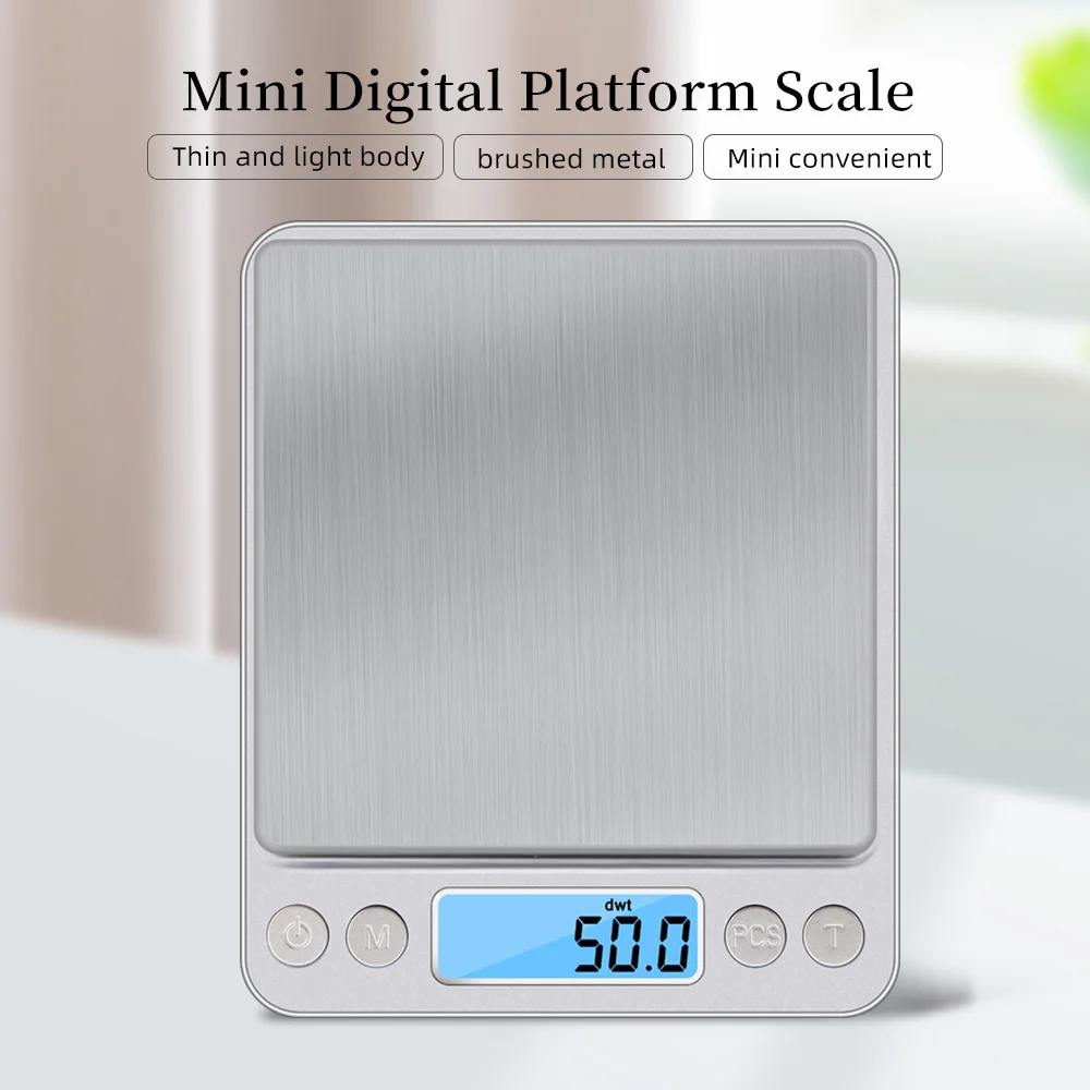 

300g 500g 3000g 0.1g Digital Kitchen Scale Jewelry Balance Gram LCD Display Cooking Food Weigh for Tea Baking Weighing Scale