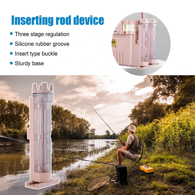 Fishing Barrel Rack Detachable Fishing Rod Holder Adjustable Outdoor  Accessories