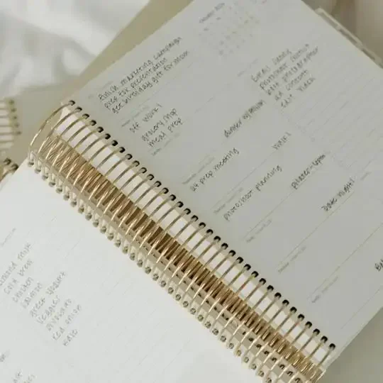 Durable-Daily Planner Academic Planner 24-25 Writing Pads Weekly And Monthlya HardcoverSignature Guest Books