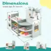 Kids Grocery Store Playset with Vending Machine Checkout Counter Coffee Maker 2