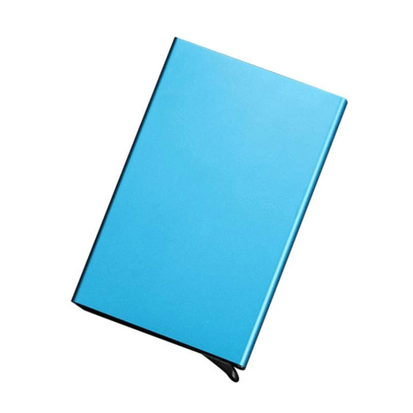 Automatic Credit Card Box Business Card Box Metal Aluminum Alloy RFID Holder