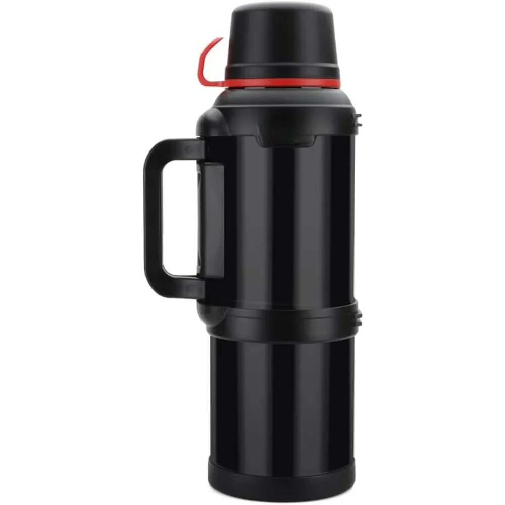 Vacuum Thermos Flask, 133oz/4L Travel Jug Stainless steel jug with handle, rust resistant, for hiking and fishing