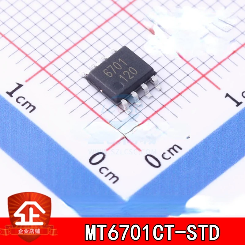 

10pcs New and original MT6701CT-STD Screen printing:6701 SOP-8 Linear position sensor MT6701CT-STD SOP8 6701