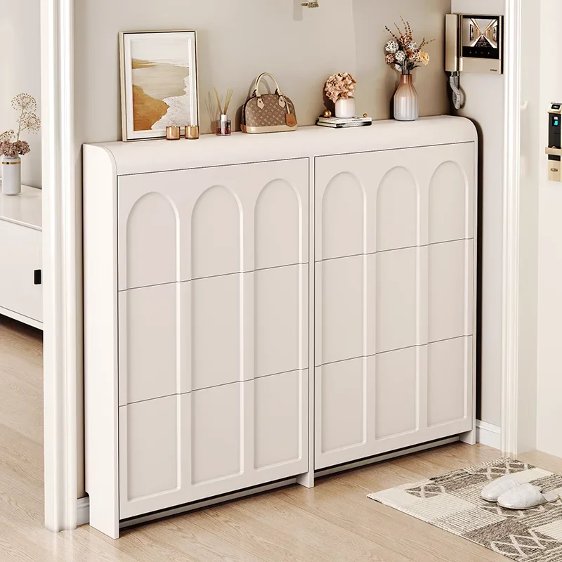 

Narrow Closet Shoe Cabinet Living Room Rack Folding Vertical Shoe Cabinets Modern Floor Organizador De Zapatos Hallway Furniture