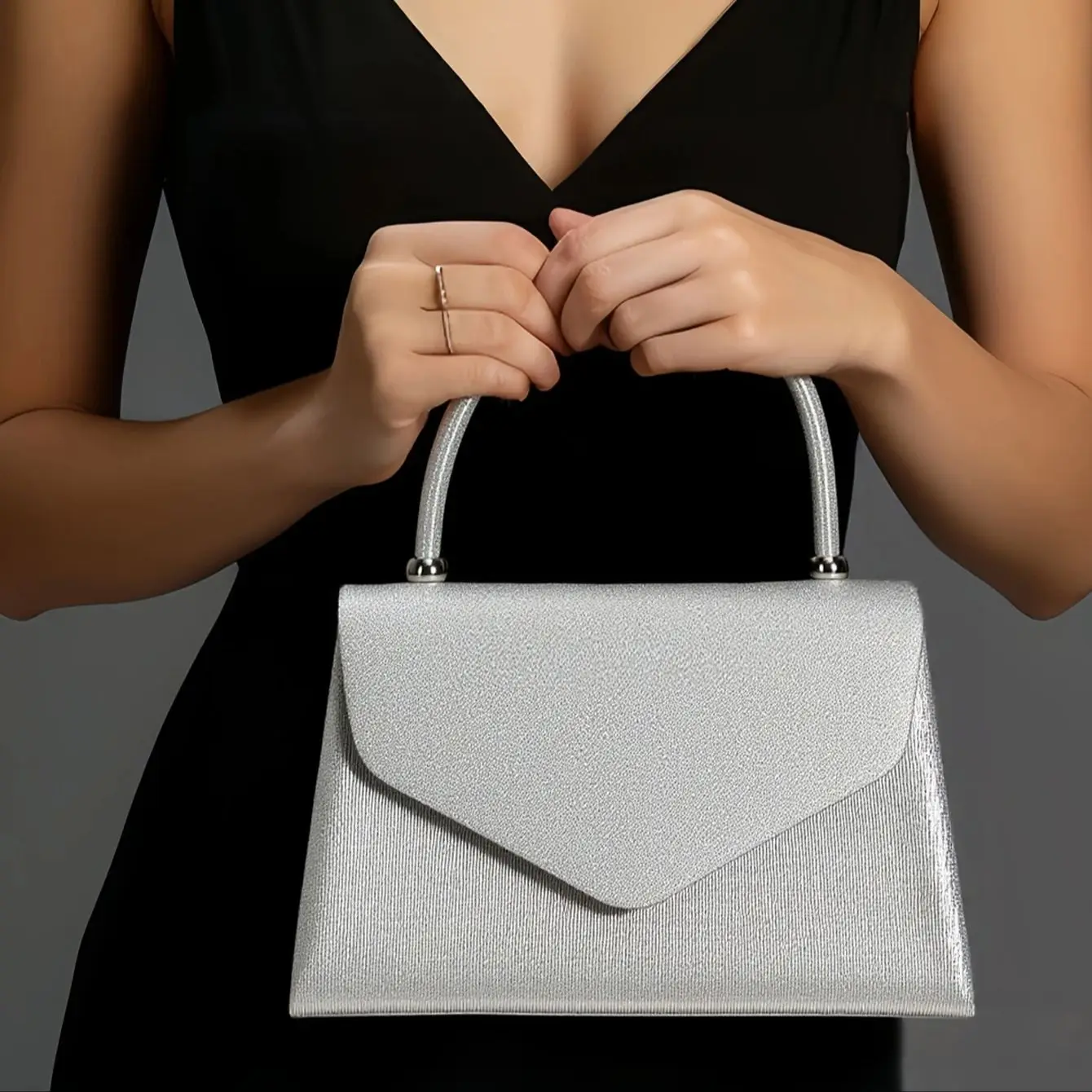Green Glitter Sequins Women Evening Clutch Bag