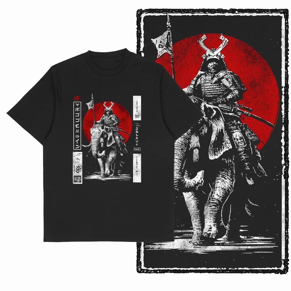 Baumwoll-T-Shirt mit japanischem Motiv für Herren, Schwarz, große Größe, cooles Print-T-Shirt, Vintage, einzigartiges T-Shirt, einzigartiges Vovety-T-Shirt G28 – Detail 1