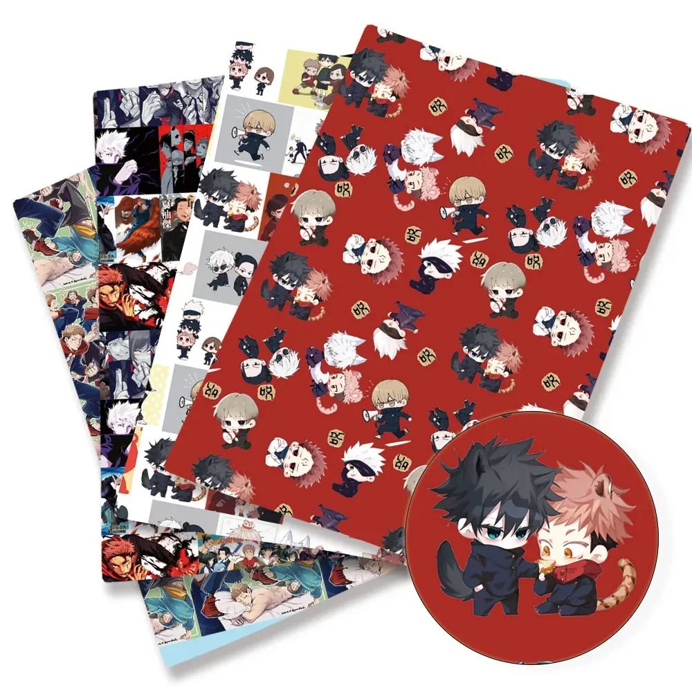 Jujutsu Kaisen fabric Cartoon 100%PureCotton Polyester cotton Fabrichandmade sewing patchwork printed fabric fabric anime fabric