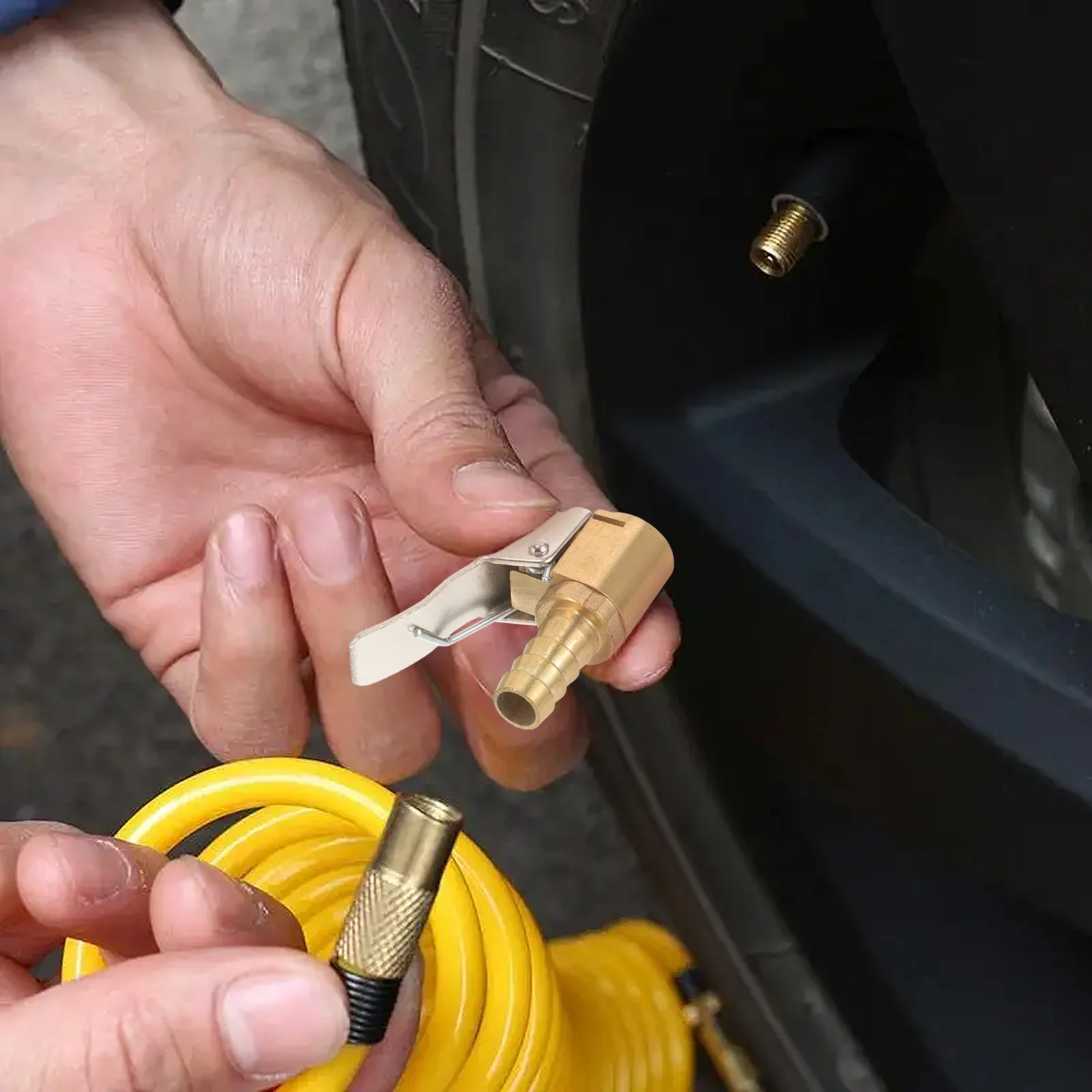 

8mm Car Tyre Tire Inflator Air Chunk Connector Pneumatic Pump Connector Whole Copper