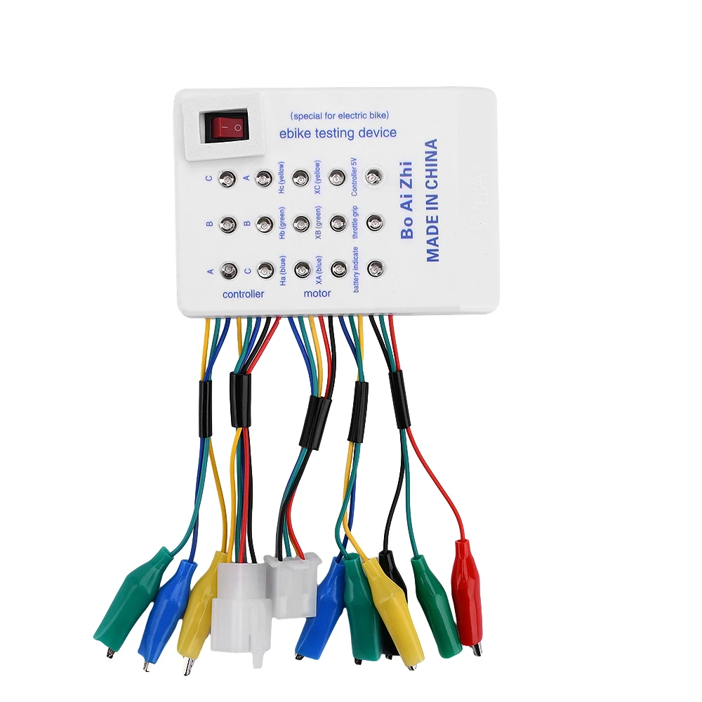 Tester per E-bike 24V/36V/48V/60V/72V, Dispositivo di Riparazione per Veicoli Elettrici, Rilevatore per Manutenzione Scooter, Controller Hall per Motore Brushless - immagine 2