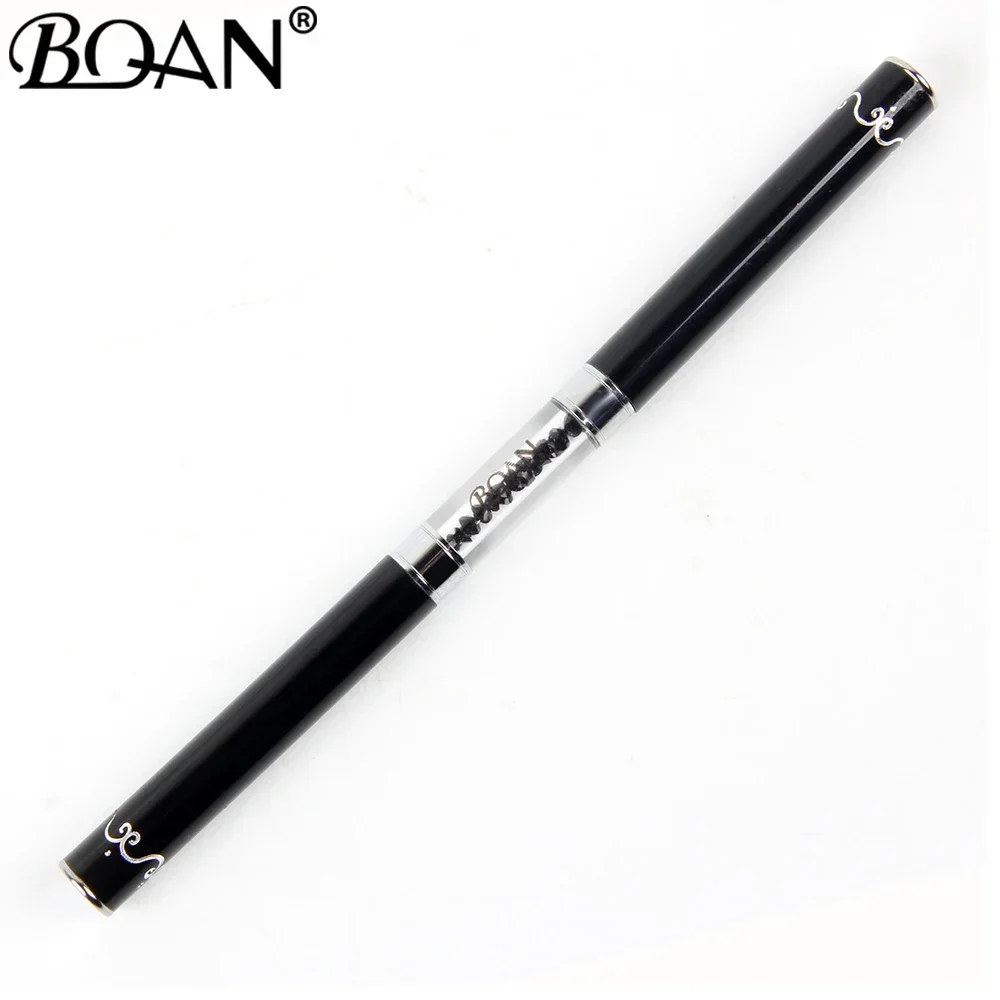 Nail Brushes BQAN Double Head Crystal Handle 9mm&11mm Drawing Brush Liner Brush Painting Pen Gel Polish Crystal Nail Art Manicure Tools