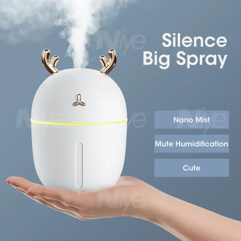 Air Humidifier USB Mini Cute Pet Office Mute Desktop Humidifier Aromatherapy Humidifiers Essential Home Car Air Purifier