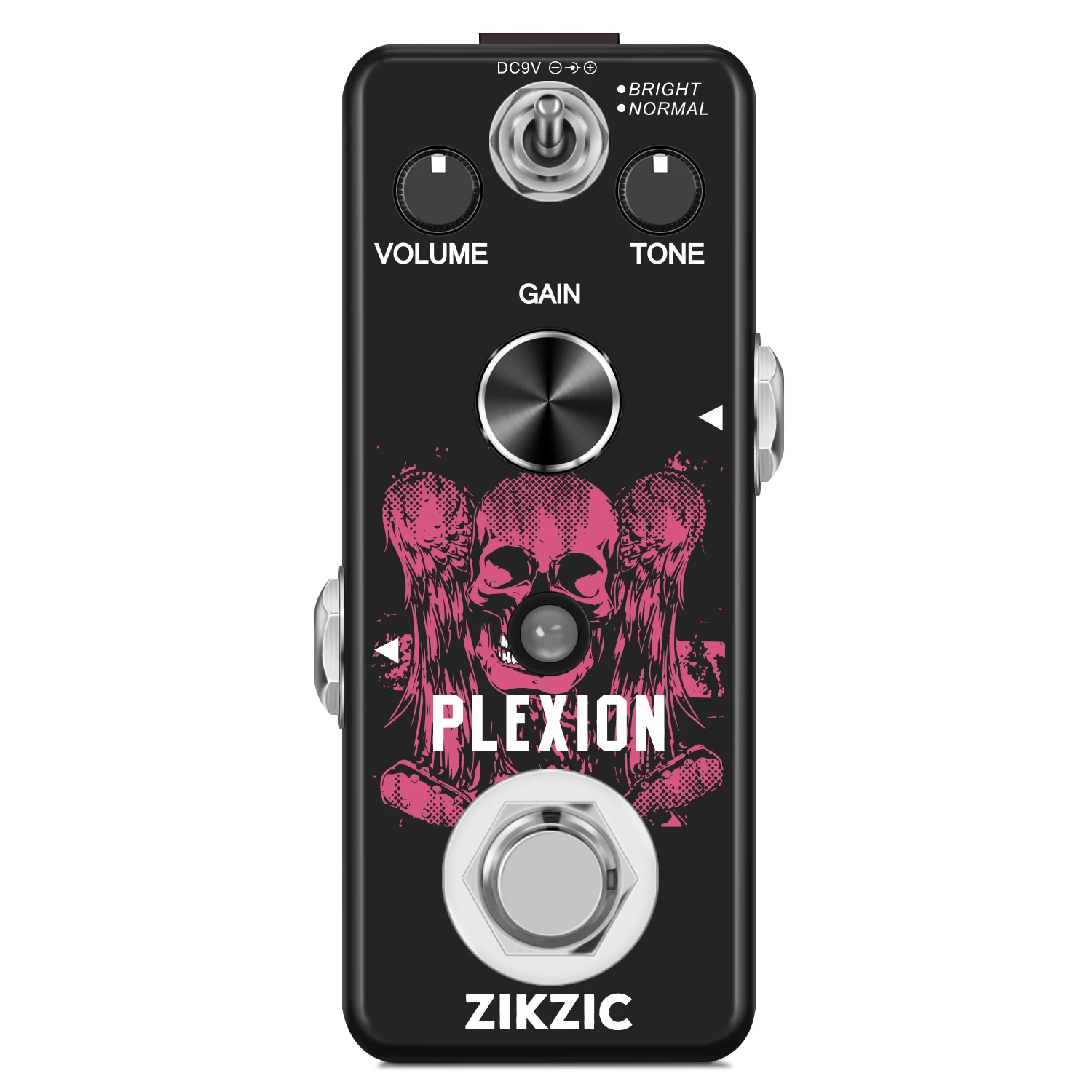 

Zikzic LEF-324 Plexion Distortion Pedal for Guitar & Bass with 2 Modes Bright & Normal Mini Size True Bypass