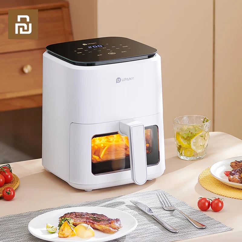

Youpin Smart Air Fryers 4L Large Capacity Without Oil Electric Air Fryers With Viewable Window & Touch Screen Deep Fryer Oven