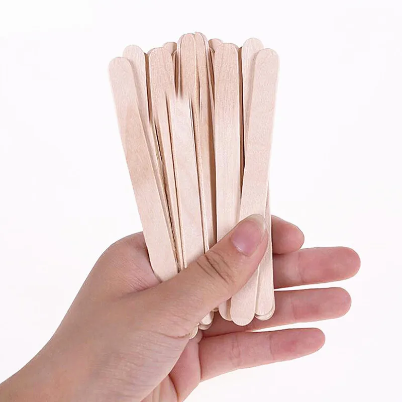 Natural Wood Craft Sticks 4.25 Inch Popsicle Sticks for Ice Cream Crafts  Waxing Art Projects & Party Food Labels (1 000 Sticks)