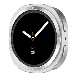 Premium Alloy+PC Protective Metal Case for Galaxy Watch 8 - Stylish Luxury Watch Accessory (SW)