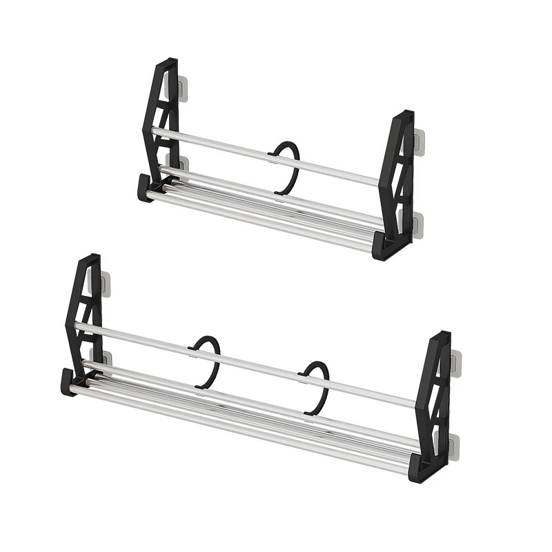 Multi Layer Assembly, Nail Free, Hole Free Door, Shoe Rack, Bathroom Slipper Rack, Simple Wall Mounted Storage Rack 3