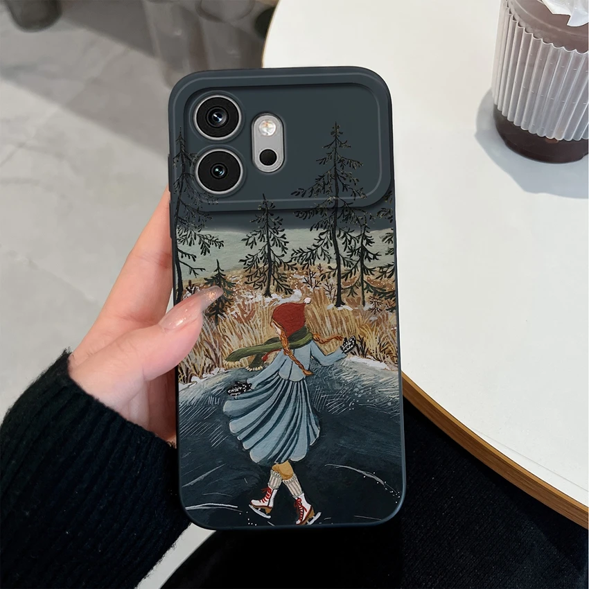 Enhanced Floral Silicone Soft Case - High-Quality Anti-Fingerprint Bumper Housing