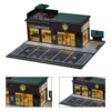 1/64 Diorama Car Garage Model City Street Coffee Shop Repair Workshop Scene Model Xmas gifts 6
