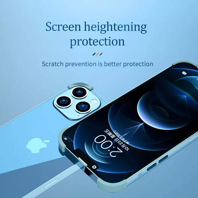 4 Pcs Anti-fall Coner Cover For iPhone 14 Phone Edge Frame Protective For iPhone 13 12 Silicone Anti-Knock Corner Protector