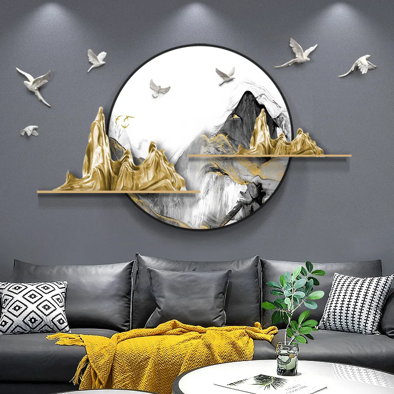 Living Room Decoration Accessories Light Luxury Wall Hanging Home