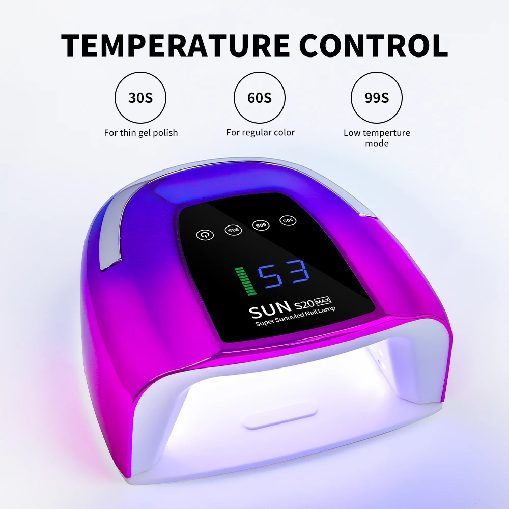 UV LED Nail Lamp For Fast Drying Gel Nail Phototherapy Machine 48 LEDs Manicure Salon Tool Equipment Professional Nail Light 2