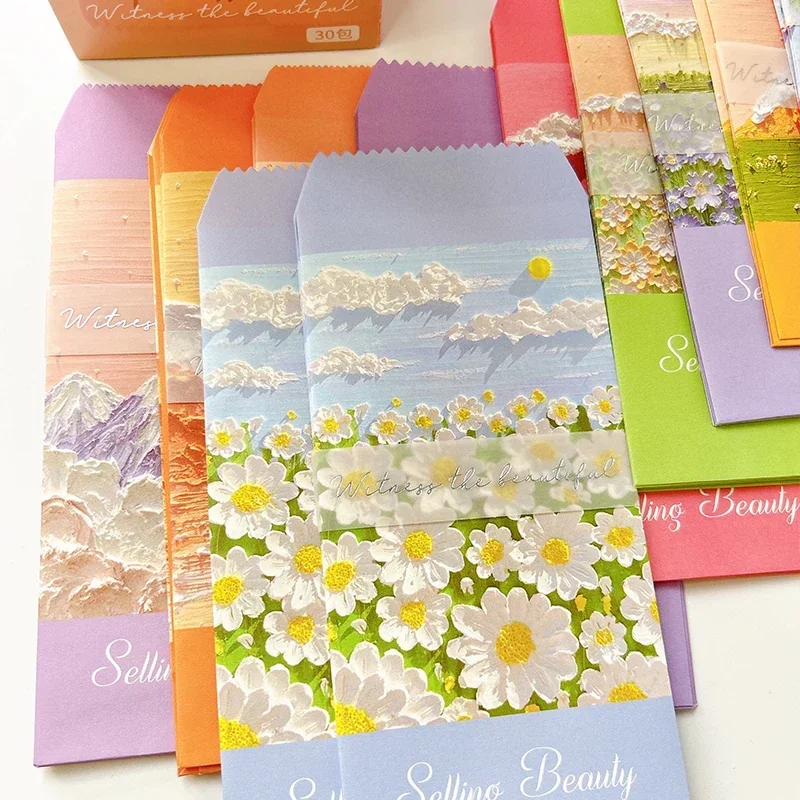 Kraft Paper Mini Envelopes 10Pcs 175*88mm