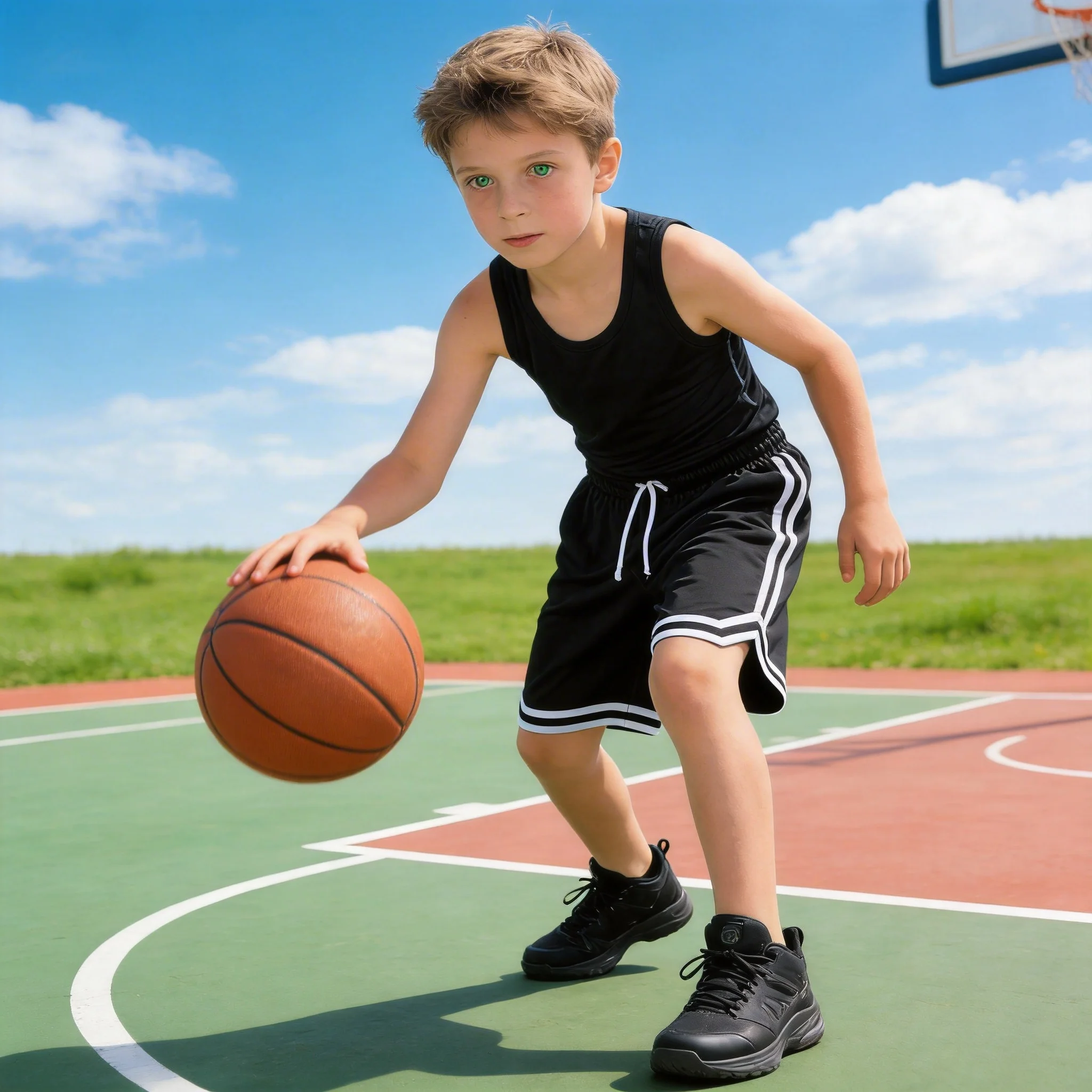 Kids Sports, Basketball Running Shorts 6