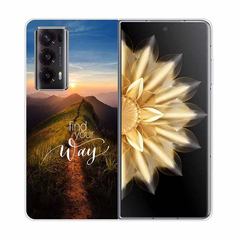 Enhanced Clear Print Hard Case with Wolf and Lion Design