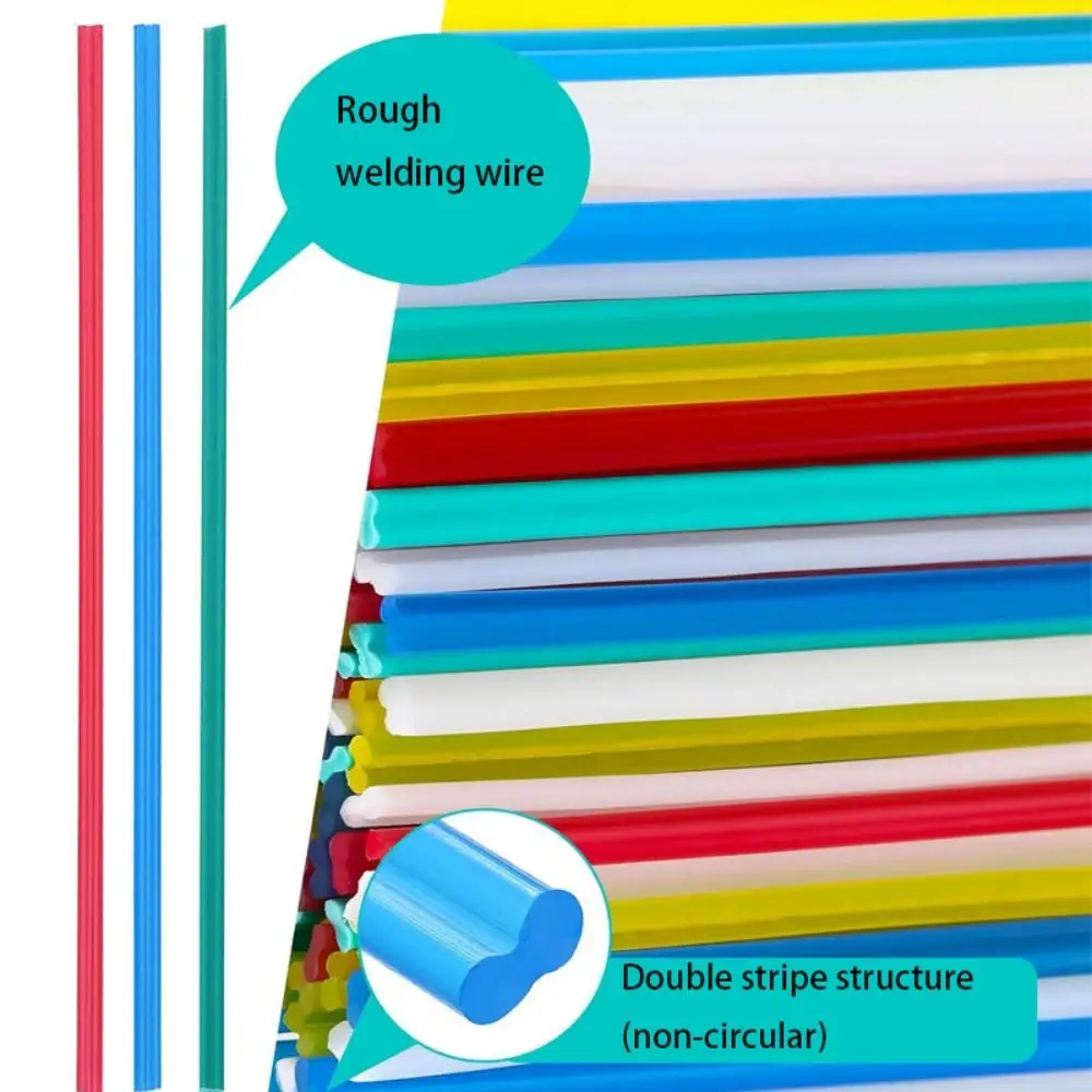 10Pcs 20cm Plastic Welding Rods Colourful PP Welding Sticks Bumper Plastic Wire Anti-corrosion Repair Supplies welding rods plastic welding rods