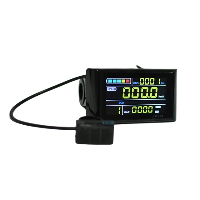 Écran LCD couleur pour vélo électrique, affichage du panneau de compteur, accessoires de vélo électrique, 24V, 36V, 48V, 60V, 72V, SW900 1