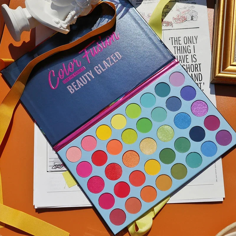 Eye Shadow 39 Color Rainbow Eyeshadow Palette Long lasting Neon Glitter Eye Shadow Pallete Eye Makeup Cosmetics
