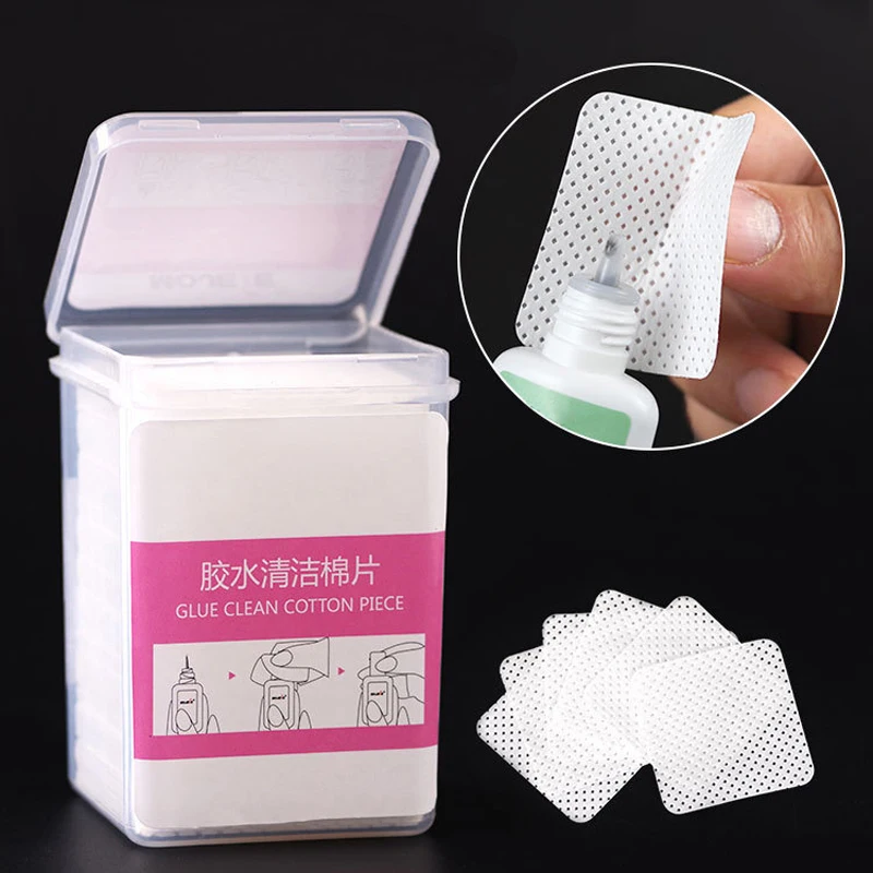 300/200pcs Lint-Free Wipes Napkins Nail Polish Remover Gel Nail Wipes Manicure Pedicure Gel Cotton Pads Nail Art Cleaning Tools 6
