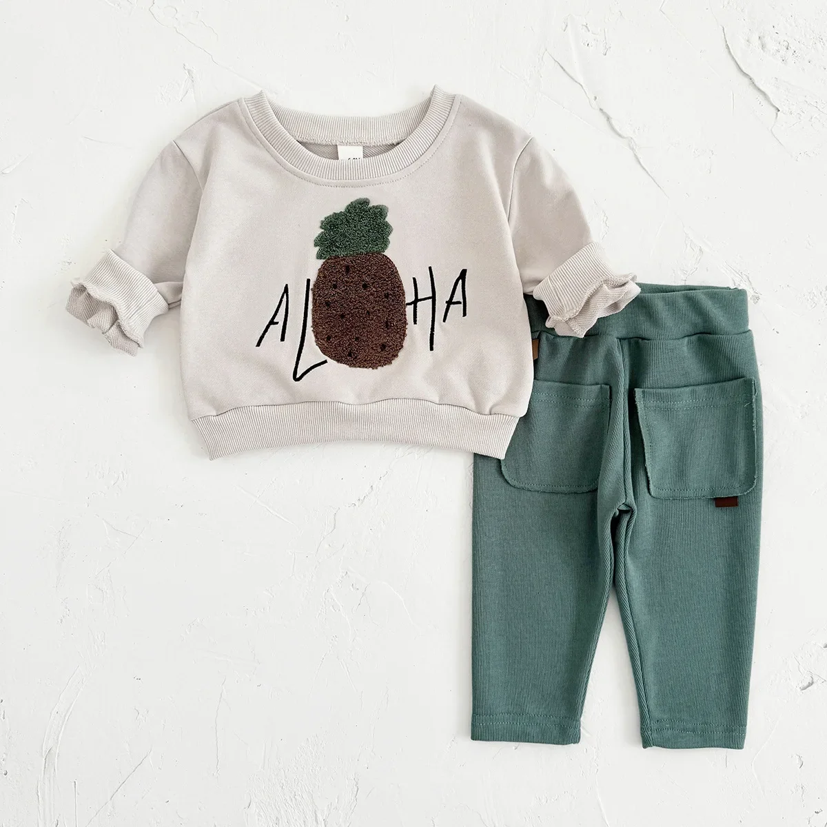 Spring Autumn Baby Hoodie Sets Boy Infant Pullover and Pants 2Pcs Girl Toddler Sweatshirt Suit Baby Clothes Kid's Outfit 0-3Y 2