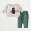Spring Autumn Baby Hoodie Sets Boy Infant Pullover and Pants 2Pcs Girl Toddler Sweatshirt Suit Baby Clothes Kid's Outfit 0-3Y 2