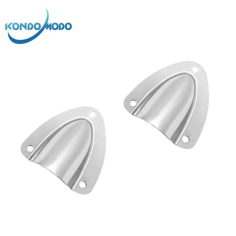 

2X Marine Accessories Stainless Steel Midget Clam Shell Wire Cable Vent Cover hose for Rowing Marine Yacht Surfing Water Sport