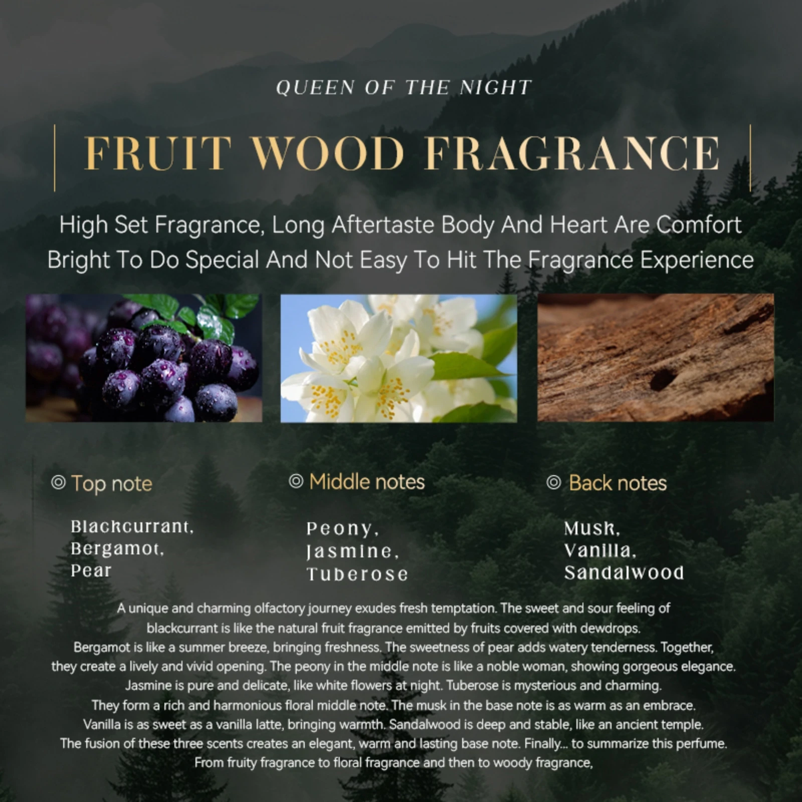 Queen Of The Night Eau de Parfum Eulenform, einzigartiger Duftspray mit Geschenkverpackung, langanhaltend und bezaubernd_voghion.com