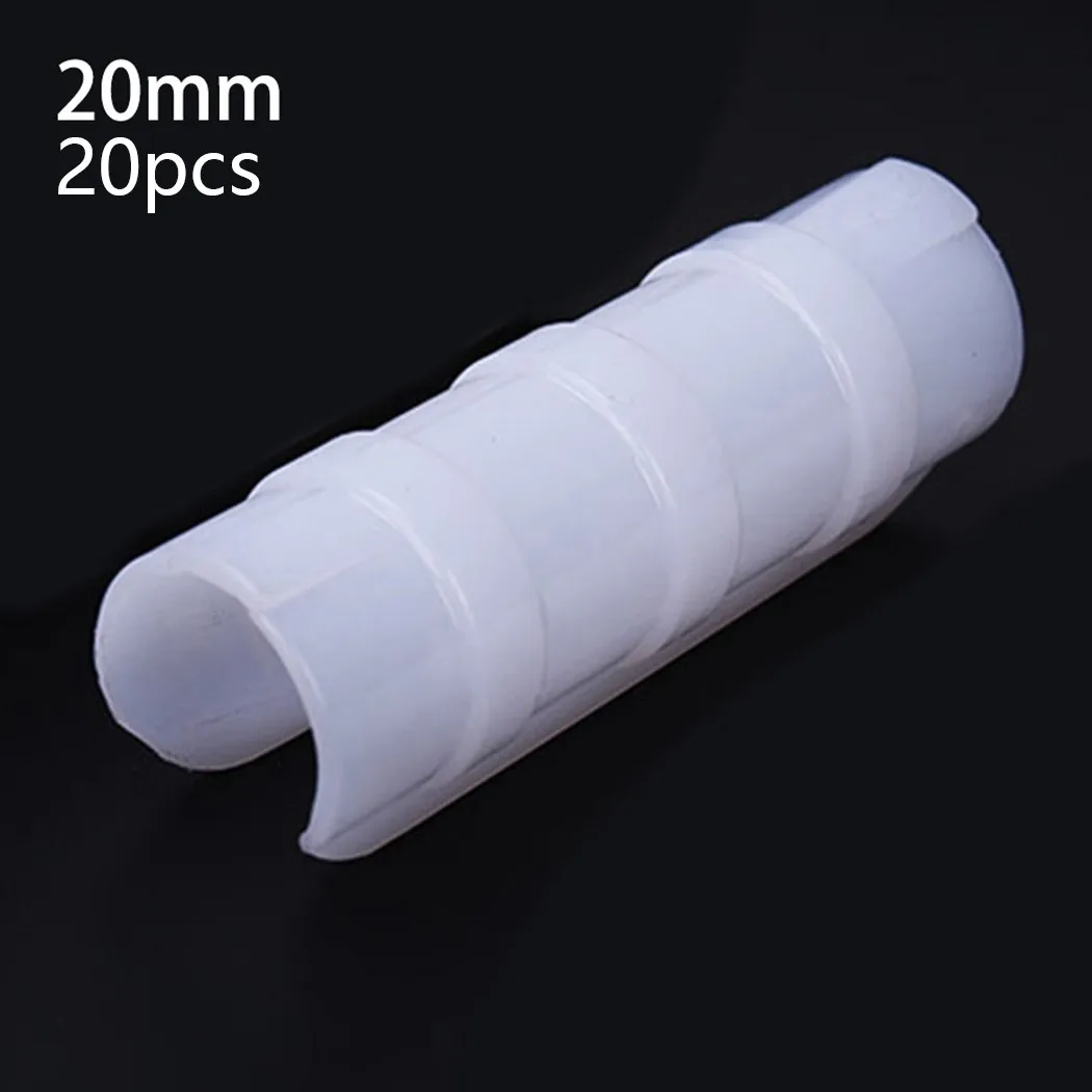 식물 온실 필름 클립, 고정 파이프 프레임 튜브 클램프, 고온 내성 햇빛가리개 네트, 19mm, 20mm, 25mm, 20 개