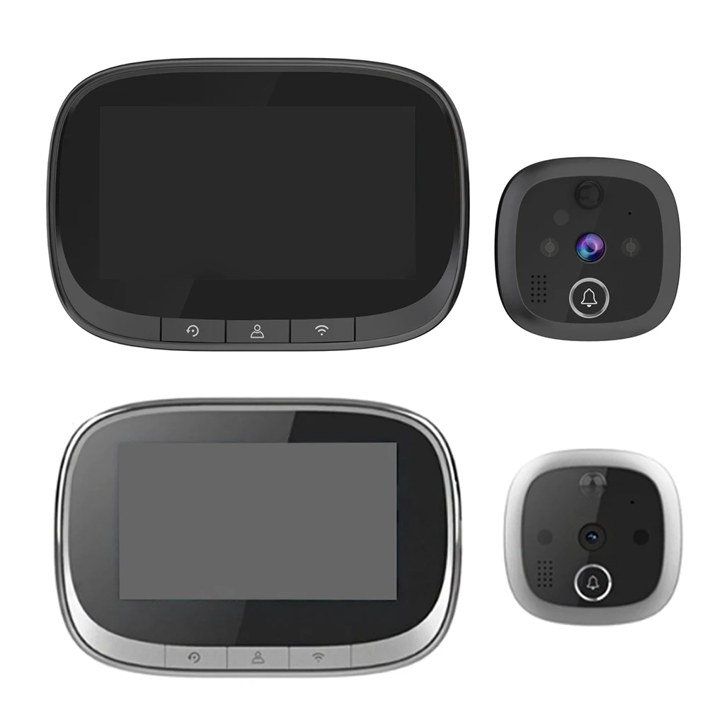 Video Doorbell Door Viewer Security Device Handily Install Eye Alarm