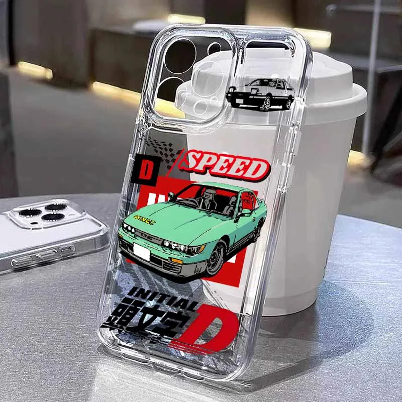 Initial D Car Race Transparent Silicone Phone Case