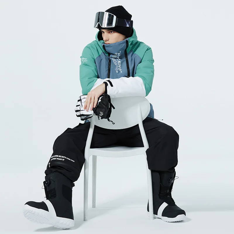 New Fashion Color Matching Snowboarding Suit for Men and